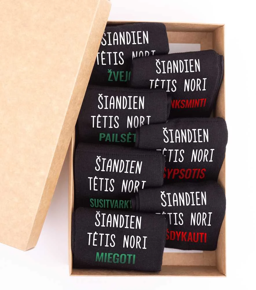 Kojinių komplektas "Šiandien tėtis nori"