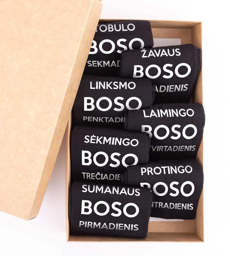 Kojinių komplektas "Tobulo boso savaitė"