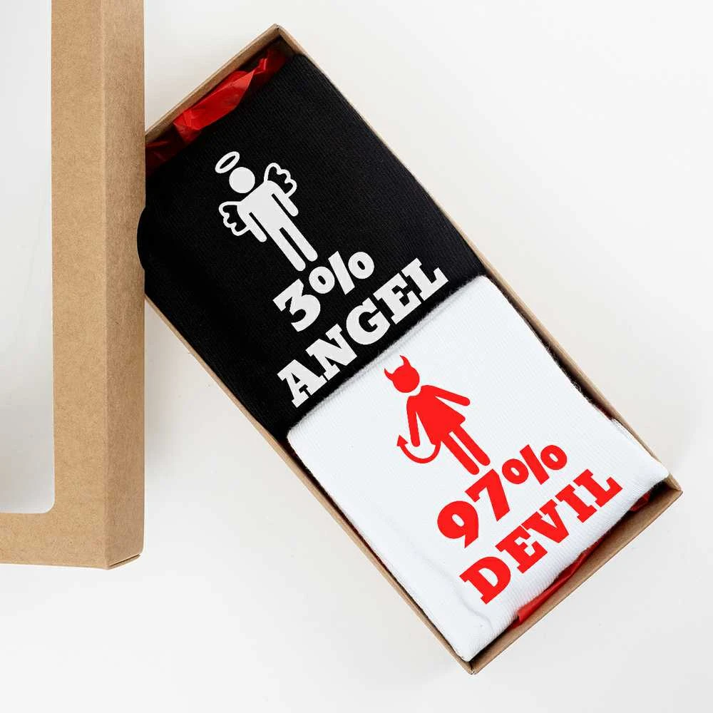 Kojinių rinkinys porai "Angel & Devil"