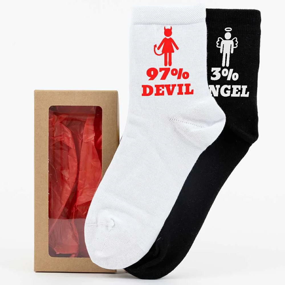 Kojinių rinkinys porai "Angel & Devil"