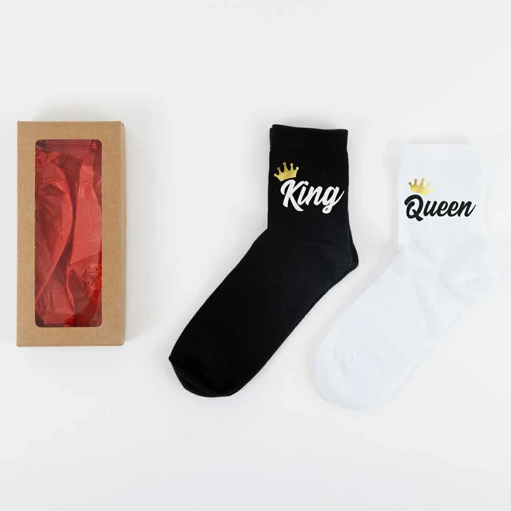 Kojinių rinkinys porai "King & Queen"