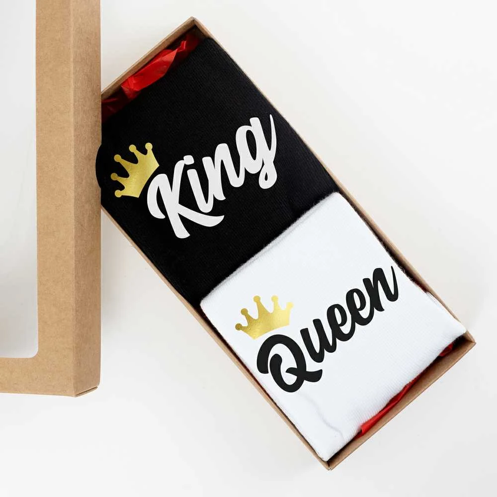 Kojinių rinkinys porai "King & Queen"