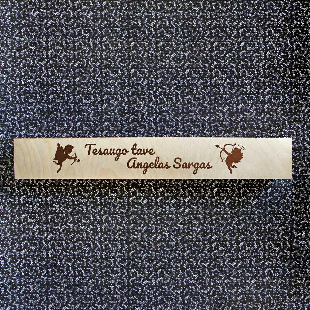 Krikšto žvakės dėžutė "Tesaugo tave angelas sargas"