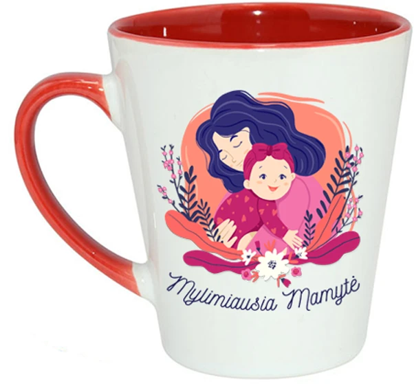 Latte puodelis "Mylimiausia mamytė"