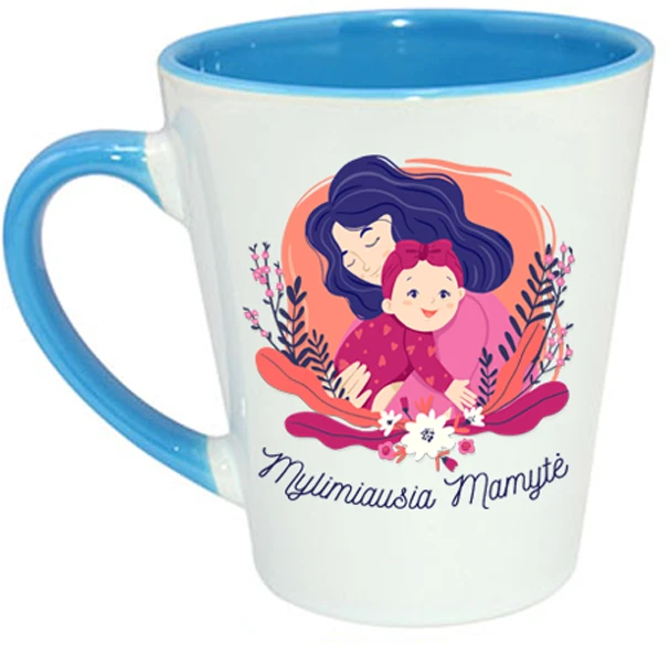 Latte puodelis "Mylimiausia mamytė"