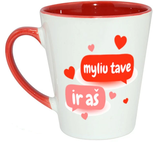 Latte puodelis "Myliu tave"