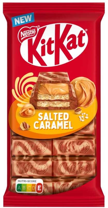 Lindt "KIT KAT" Pieninis šokoladas su sūrios karamelės įdaru, 99g