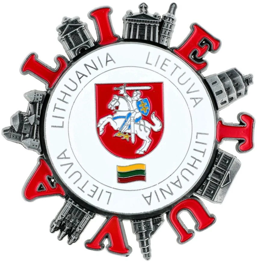 Magnetas "Lietuva" su besisukančia detale