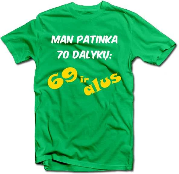 Marškinėliai "70 dalykų"
