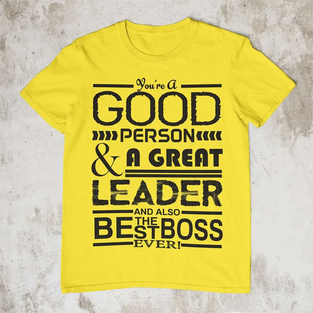Marškinėliai "A Great Leader"