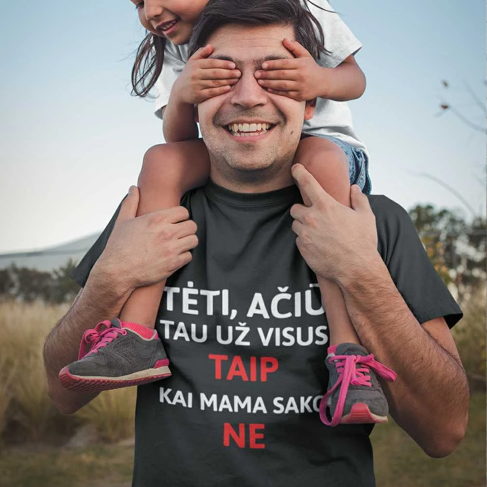Marškinėliai "Ačiū, Tėti"