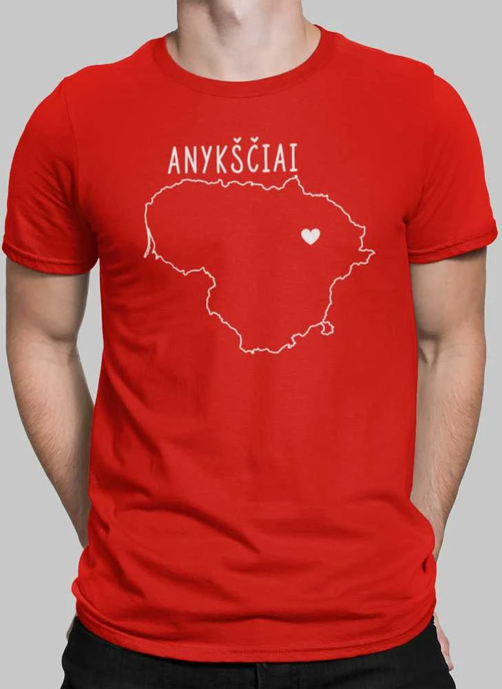 Marškinėliai "Anykščiai - širdis"