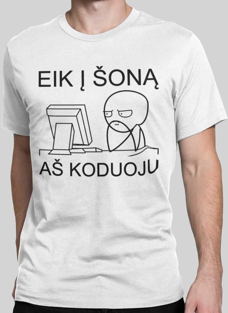 Marškinėliai "Aš koduoju"