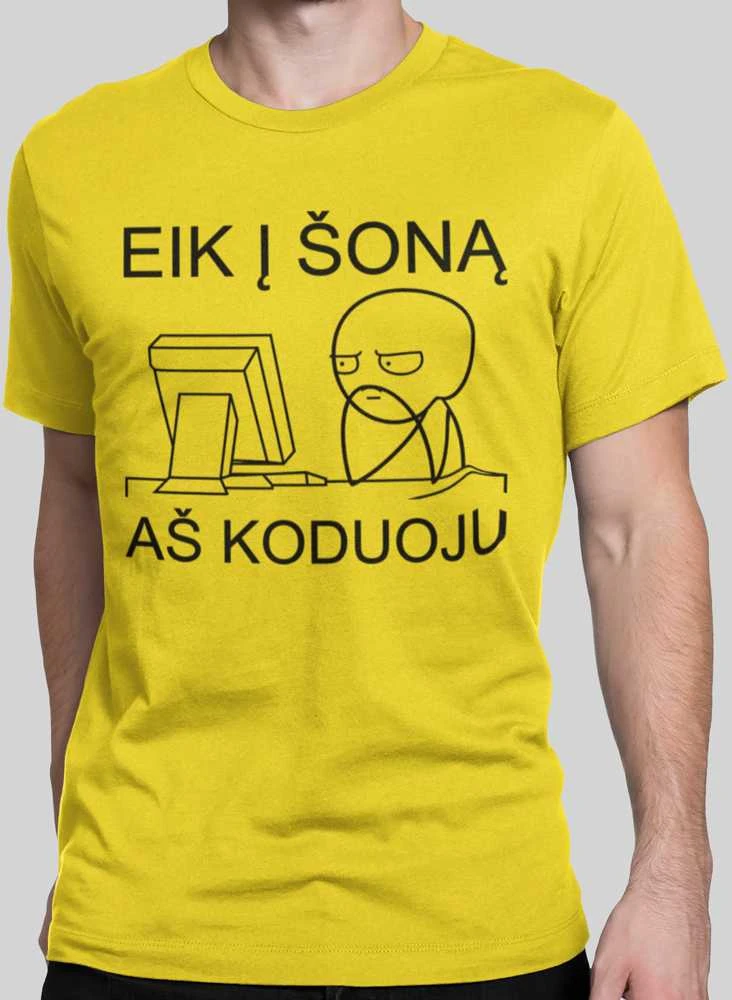 Marškinėliai "Aš koduoju"