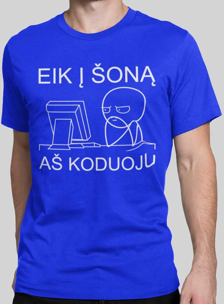 Marškinėliai "Aš koduoju"