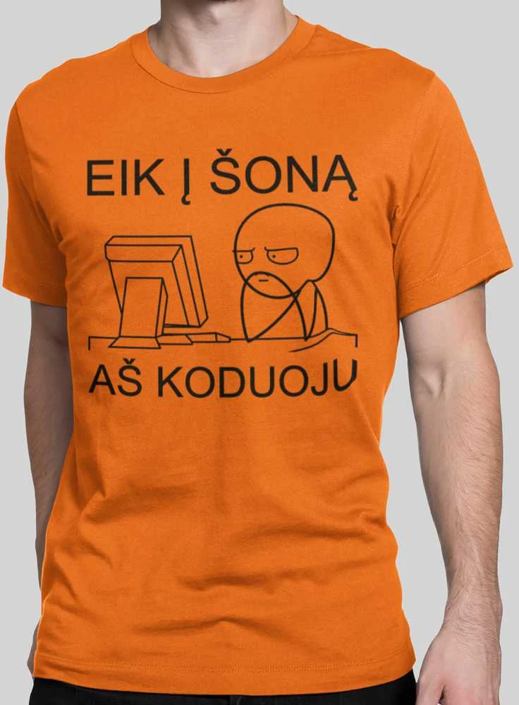 Marškinėliai "Aš koduoju"