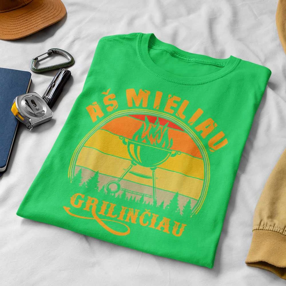 Marškinėliai "Aš mieliau grilinčiau"