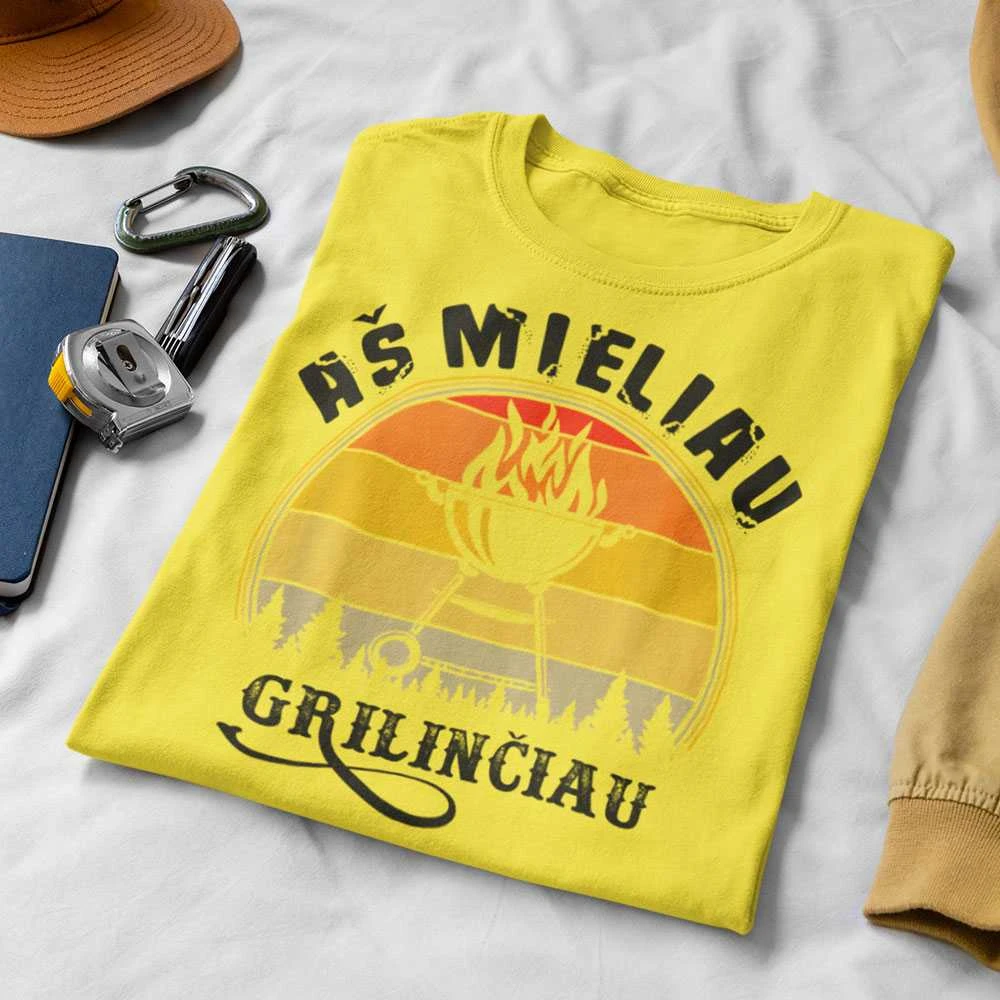 Marškinėliai "Aš mieliau grilinčiau"