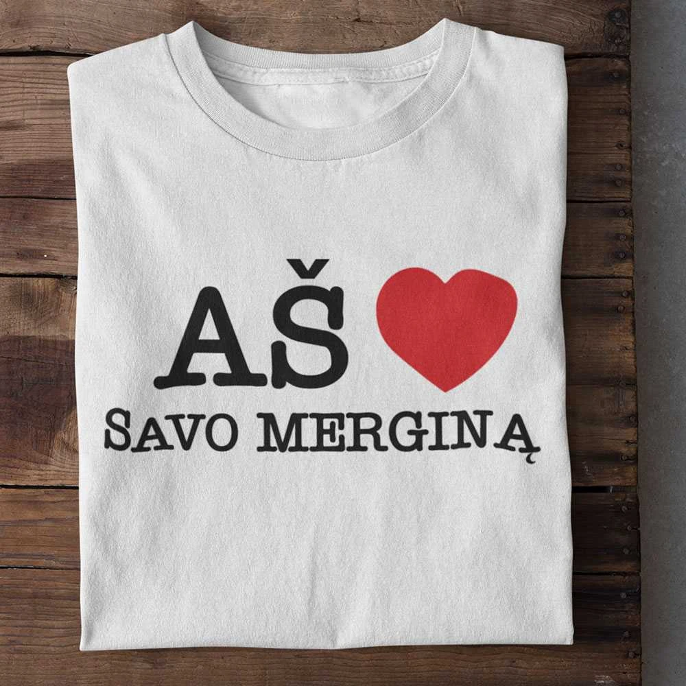 Marškinėliai "Aš myliu savo merginą"