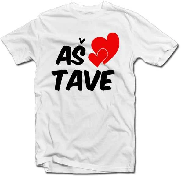 Marškinėliai "Aš myliu tave"