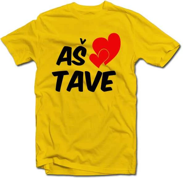 Marškinėliai "Aš myliu tave"