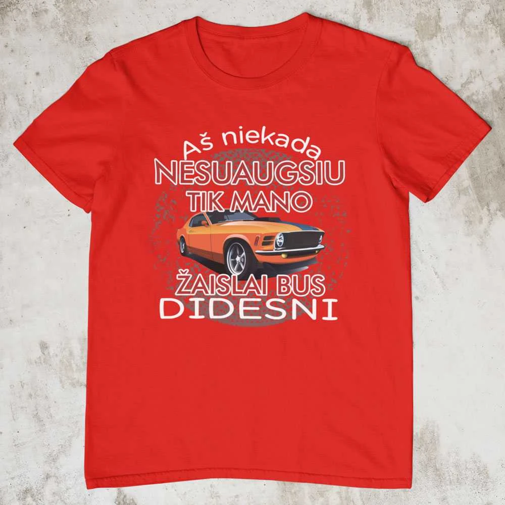 Marškinėliai "Aš niekada nesuaugsiu"