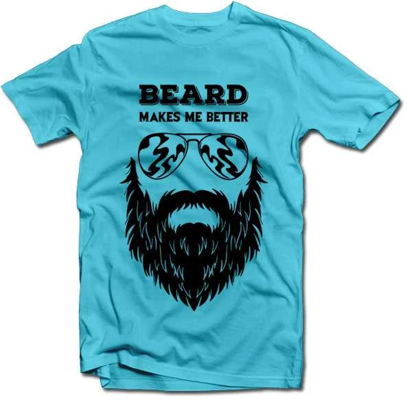 Marškinėliai "Beard makes me better"