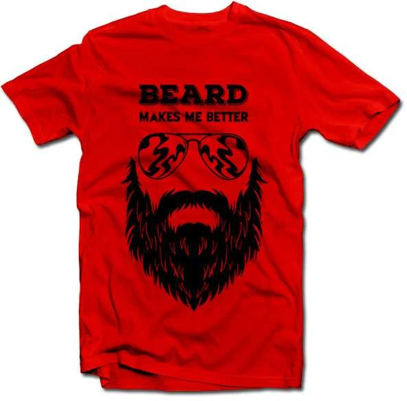 Marškinėliai "Beard makes me better"
