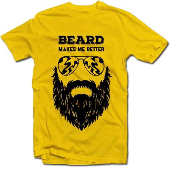 Marškinėliai "Beard makes me better"