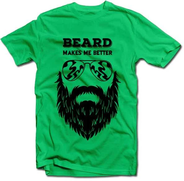 Marškinėliai "Beard makes me better"