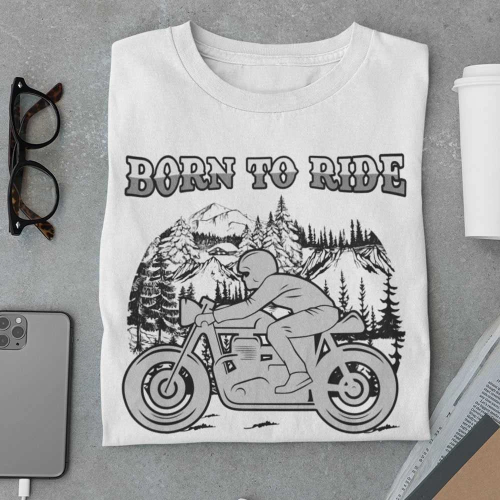 Marškinėliai "Born to ride"