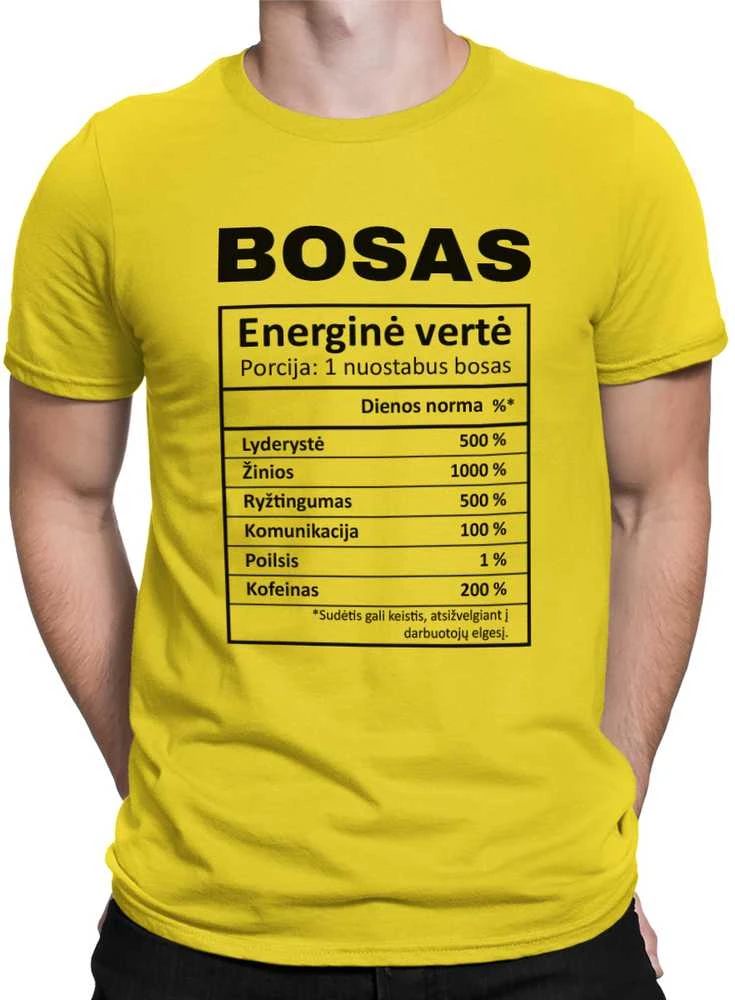 Marškinėliai "Boso sudėtis"