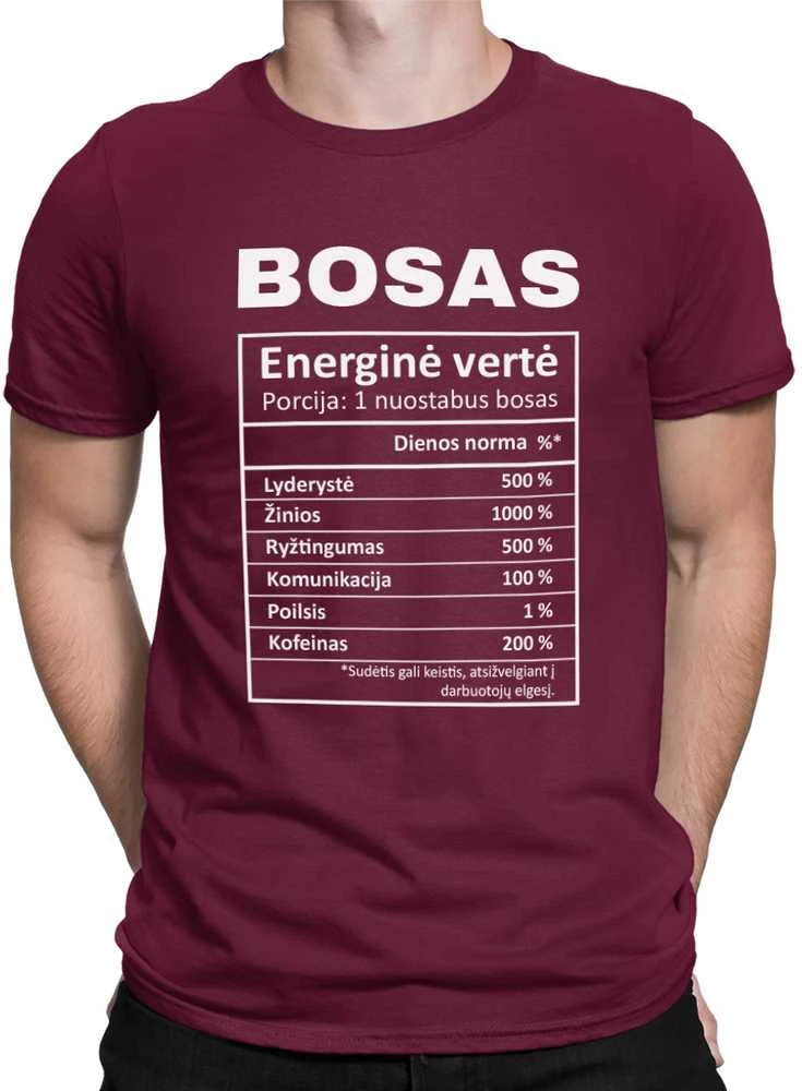 Marškinėliai "Boso sudėtis"