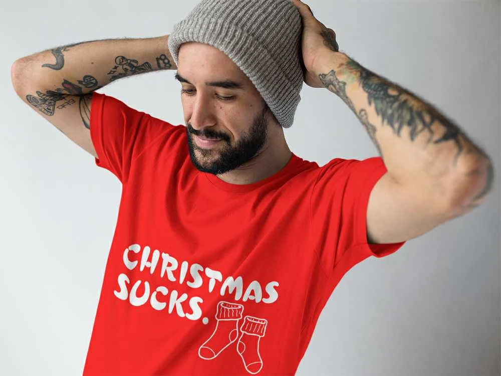 Marškinėliai "Christmas Sucks"