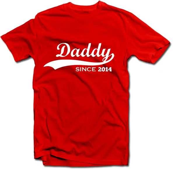 Marškinėliai "Daddy since" su Jūsų pasirinktais metais