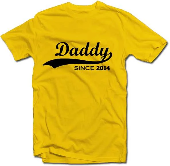 Marškinėliai "Daddy since" su Jūsų pasirinktais metais