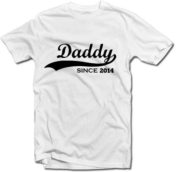Marškinėliai "Daddy since" su Jūsų pasirinktais metais