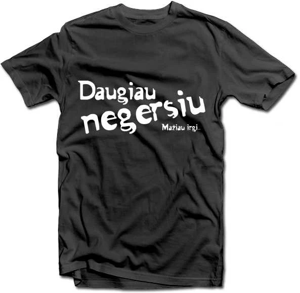 Marškinėliai "Daugiau negersiu"