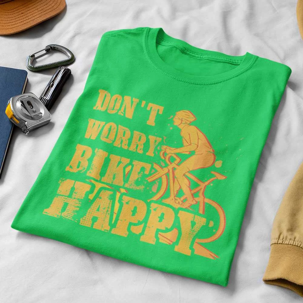 Marškinėliai "Don't worry bike happy"