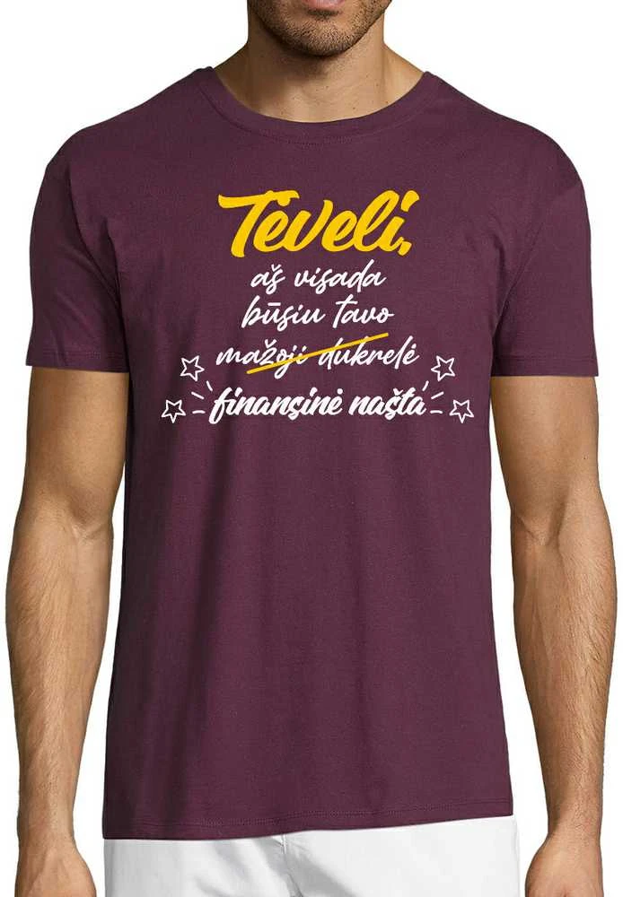 Marškinėliai "Dukrelė - finansinė našta"