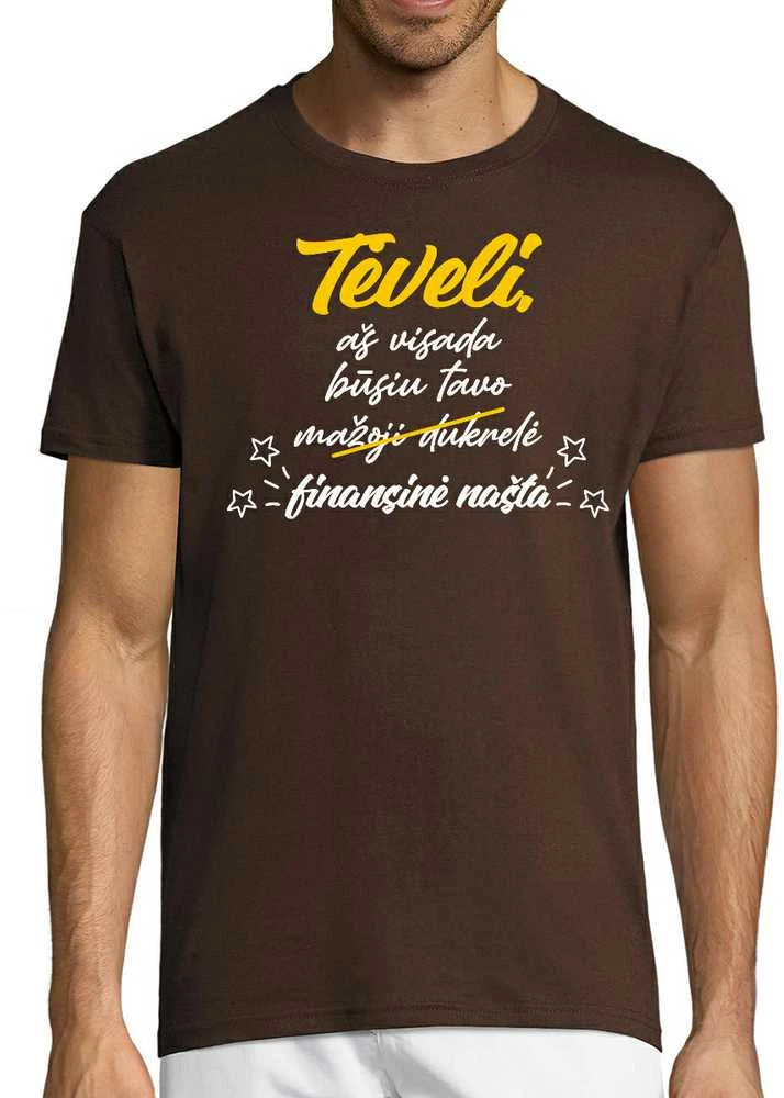 Marškinėliai "Dukrelė - finansinė našta"