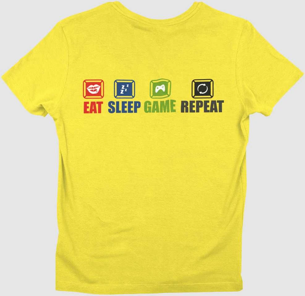 Marškinėliai "Eat.Sleep.Game.Repeat."