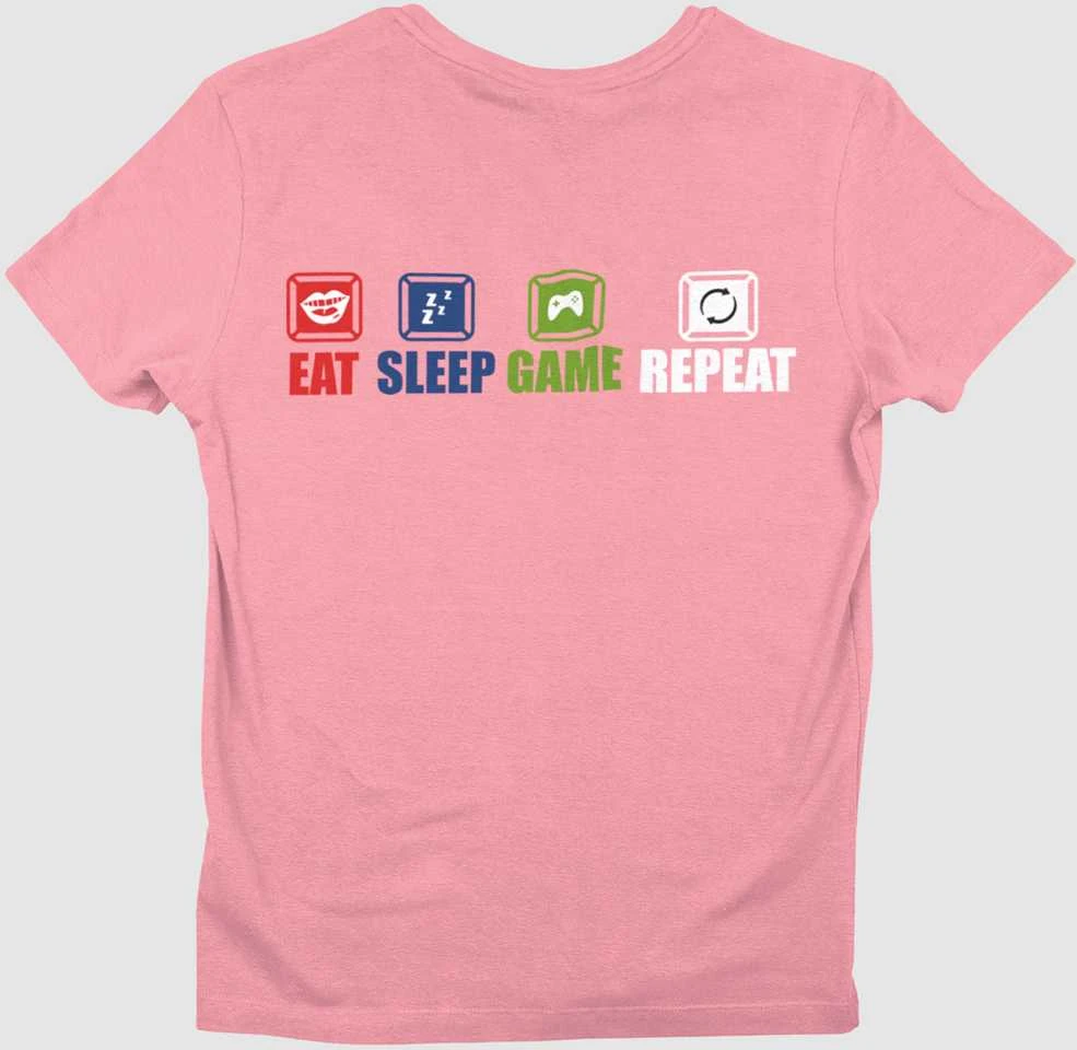 Marškinėliai "Eat.Sleep.Game.Repeat."