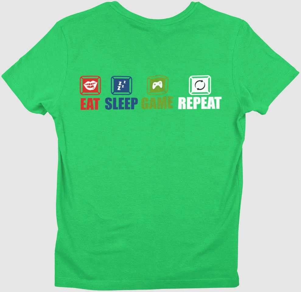 Marškinėliai "Eat.Sleep.Game.Repeat."