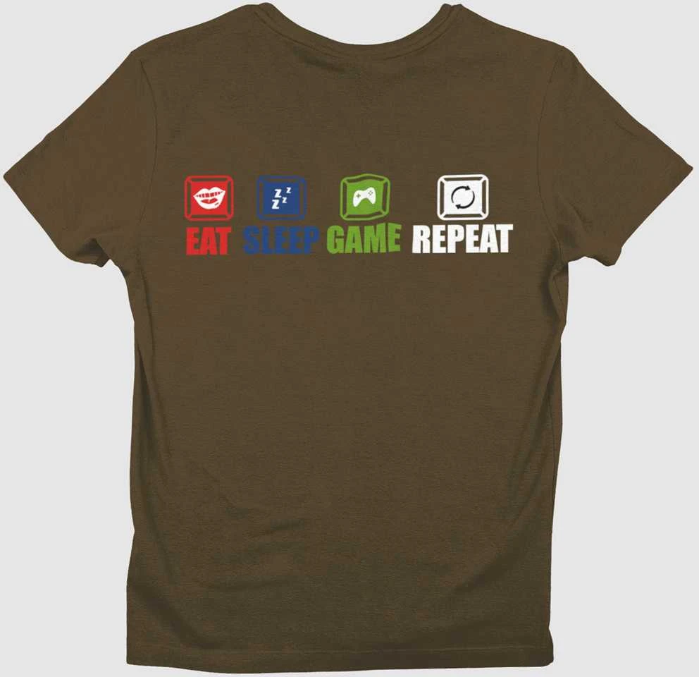 Marškinėliai "Eat.Sleep.Game.Repeat."
