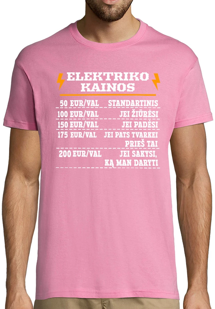 Marškinėliai "Elektriko kainos"