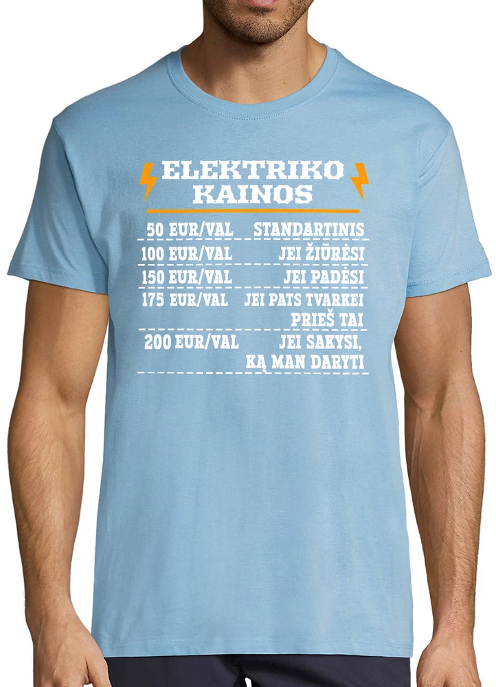 Marškinėliai "Elektriko kainos"