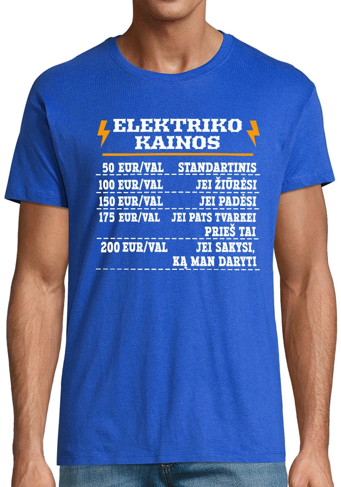 Marškinėliai "Elektriko kainos"