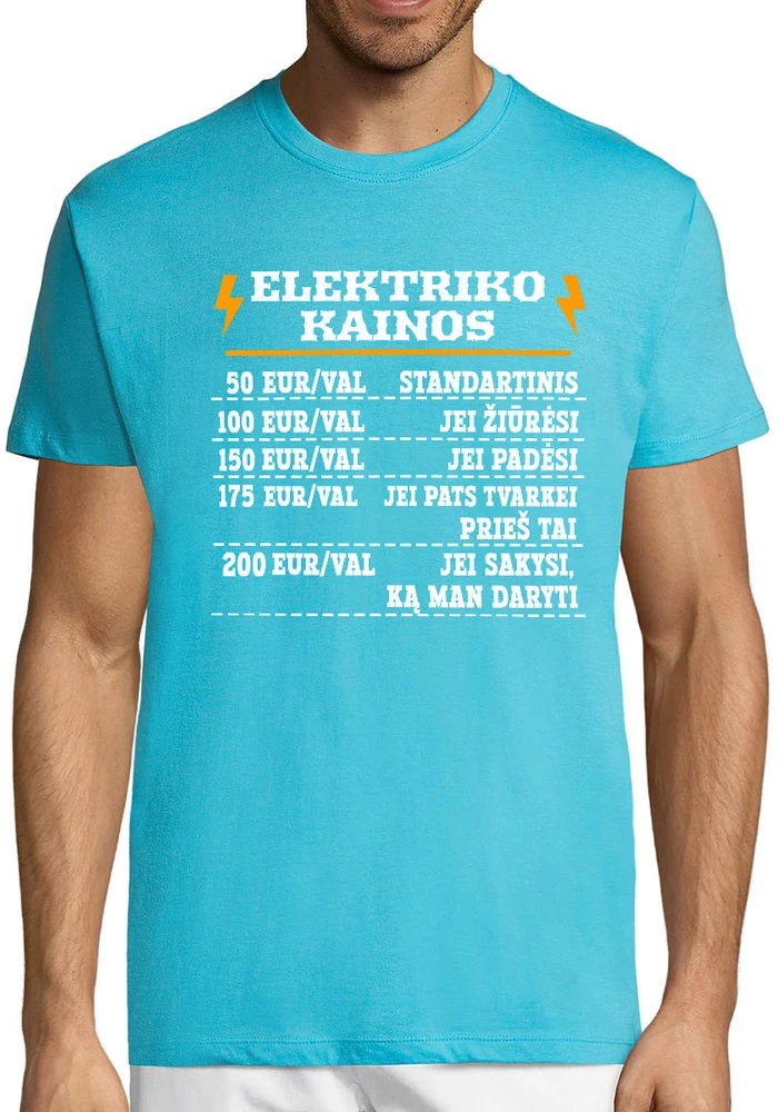 Marškinėliai "Elektriko kainos"