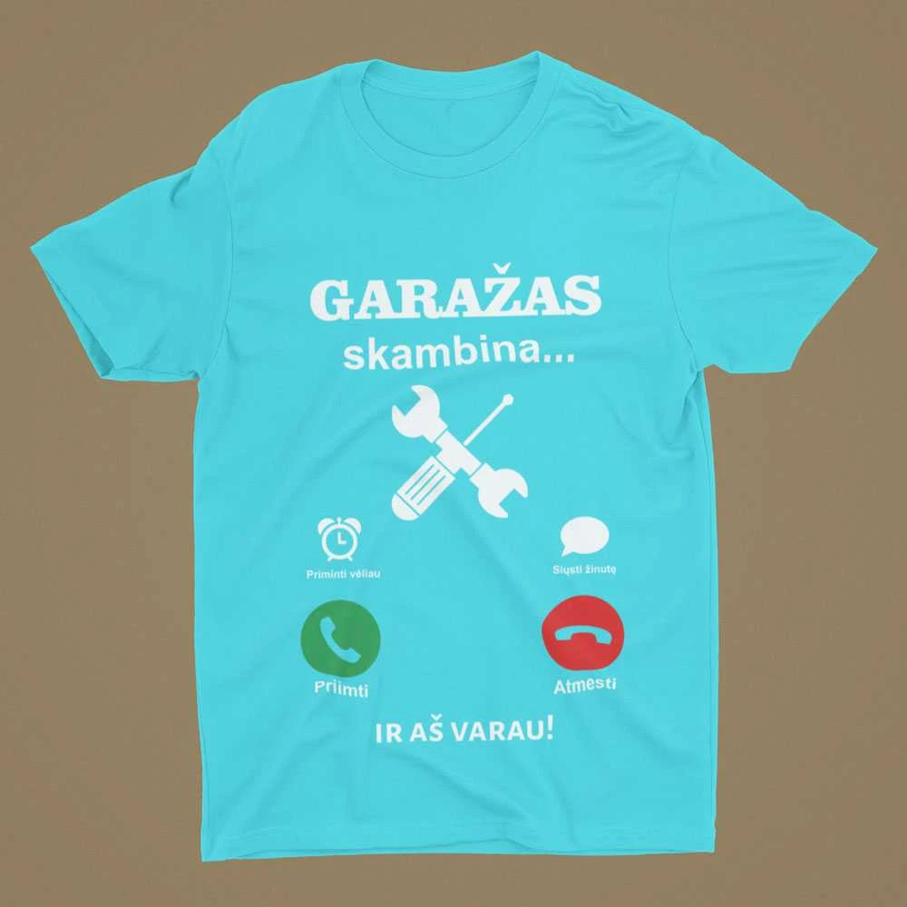 Marškinėliai "Garažas skambina"